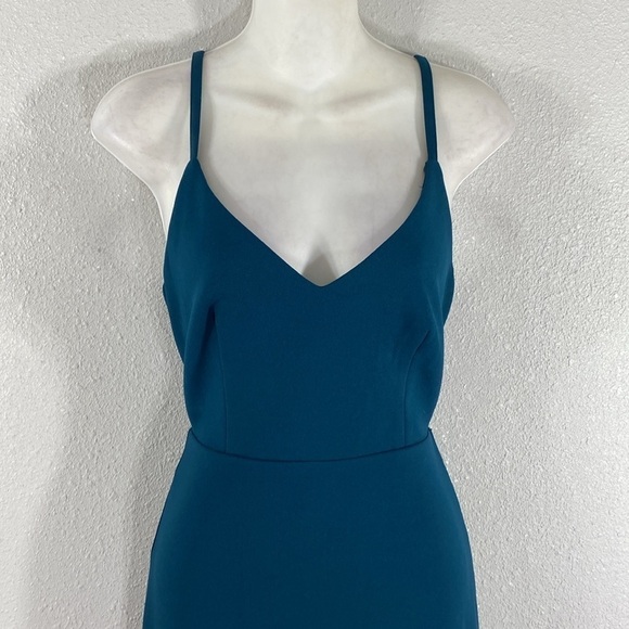 Lulu’s Moments Of Bliss Forest Green Backless Mermaid Maxi Dress Small S AC5 - Picture 5 of 13